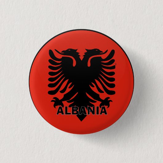 Albanië Ronde Button 3,2 Cm (Voorkant)