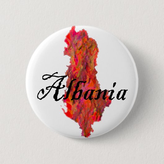 Albanië Ronde Button 5,7 Cm (Voorkant)
