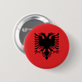 Albanië Ronde Button 5,7 Cm (Voorkant /achterkant)