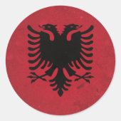 Albanië Ronde Sticker (Voorkant)