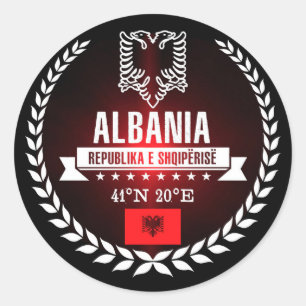 Albanië Ronde Sticker