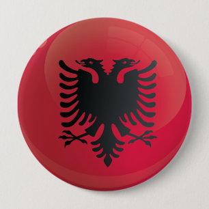 Albanië Round Piccon-vlag Ronde Button 4,0 Cm