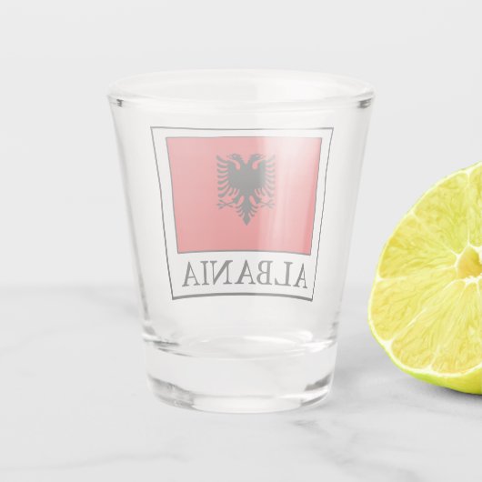 Albanië Shot Glas (Achterkant)