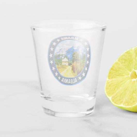 Albanië Shot Glas (Achterkant)