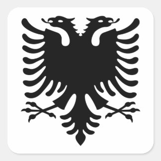 Albanië, Shqiperia, Shqiponja, Albanees, Shqip Vierkante Sticker
