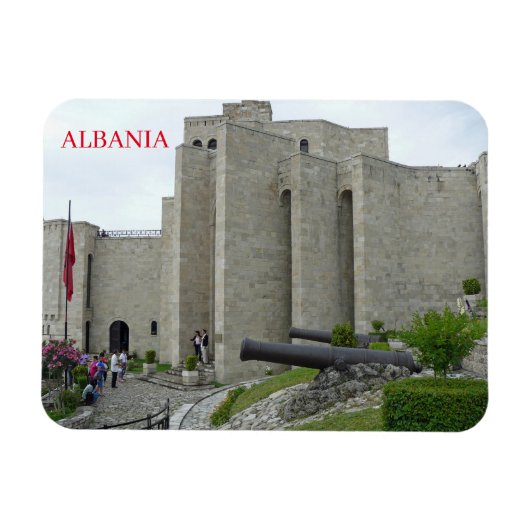 Albanië Skanderbeg Museum uitzicht magneet (Horizontaal)
