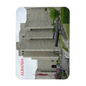 Albanië Skanderbeg Museum uitzicht magneet (Verticaal)