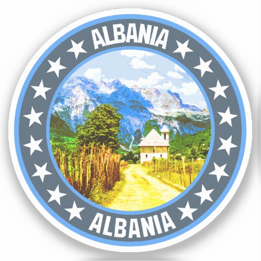 Albanië Sticker (Voorkant)