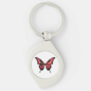 Albanië Swallowtail Vlinder Vlag Sticker Sleutelhanger