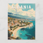 Albanië Travel Art Vintage Briefkaart (Voorkant)
