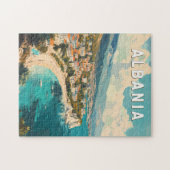 Albanië Travel Art Vintage Legpuzzel (Horizontaal)