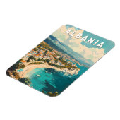 Albanië Travel Art Vintage Magneet (Linkerzijde)