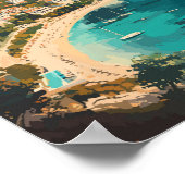 Albanië Travel Art Vintage Poster (Hoek)