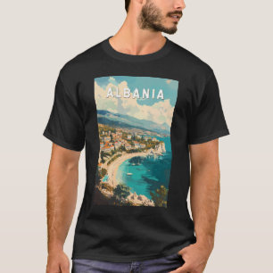 Albanië Travel Art Vintage T-shirt