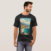 Albanië Travel Art Vintage T-shirt (Voorkant volledig)