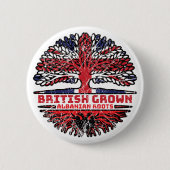 Albanië Verenigd Koninkrijk - Britse boom Ronde Button 5,7 Cm (Voorkant)