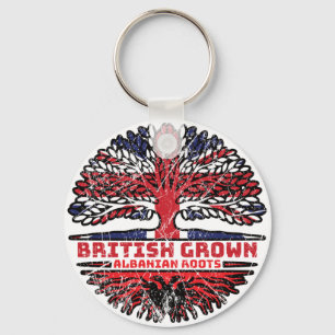 Albanië Verenigd Koninkrijk - Britse boom Sleutelhanger
