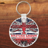 Albanië Verenigd Koninkrijk - Britse boom Sleutelhanger (Achterkant)