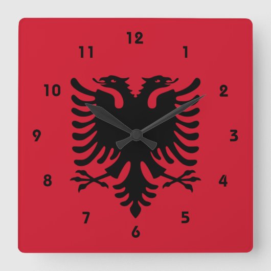 albanië vierkante klok (Voorkant)