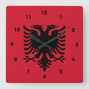 albanië vierkante klok