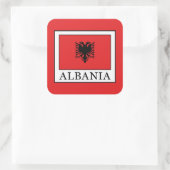 Albanië Vierkante Sticker (Tas)