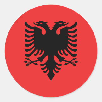 Albanië Vlag Classic Ronde Sticker