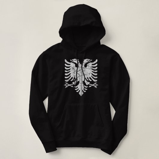 Albanië vlag Eagle Albanese Kosovo Design Zip Hood Hoodie (Design voorkant)