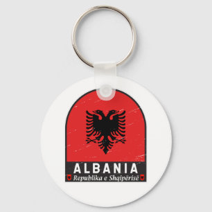 Albanië vlag Embleem verhit Sleutelhanger