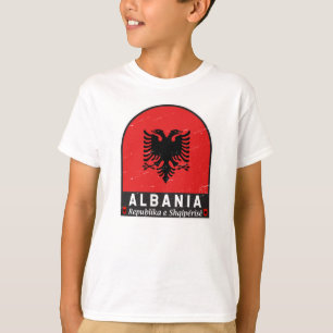 Albanië vlag Embleem verhit T-shirt
