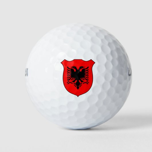 Albanië Vlag Groot Patriottisch Golfballen (Voorkant)