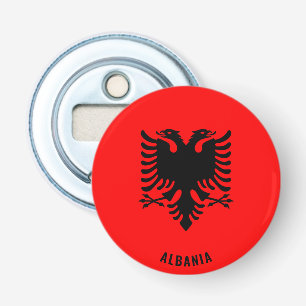 Albanië Vlag Heerlijke Patriottische Flesopener Button Flesopener