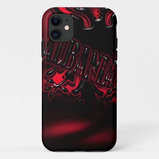 Albanië Vlag Iphone 5 Hoesje-Mate Hoesje (Achterkant)