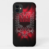 Albanië Vlag Iphone 5 Hoesje-Mate Hoesje (Achterkant)