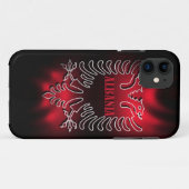 Albanië Vlag Iphone 5 Hoesje-Mate Hoesje (Achterkant (horizontaal))