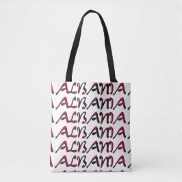 Albanië Vlag Kleuren Typografie Europees land Tote Bag