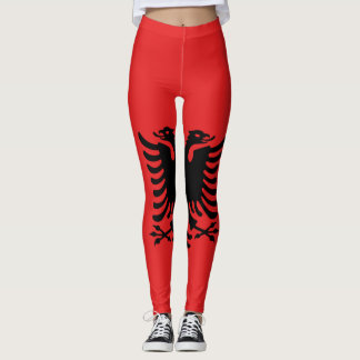 Albanië vlag over de hele linie leggings