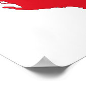 albanië vlag plattegrond silhouet poster (Hoek)