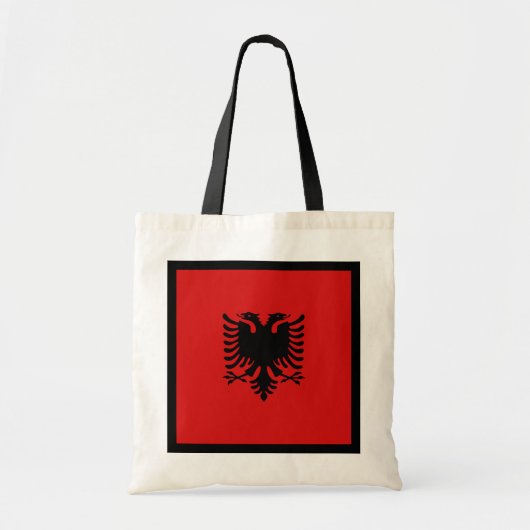 Albanië-vlag Tote Bag (Voorkant)