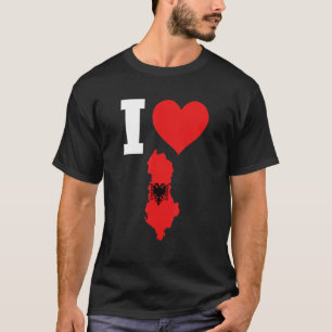Albanië Vlag voor Albanië Ik hou van Albanië T-shirt