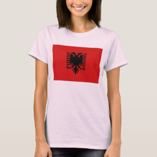 Albanië Vlag x kaart T-Shirt