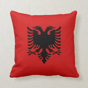 Albanië Vlag x Vlag Pijler Kussen