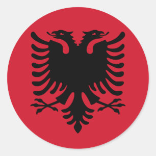Albanië-vlaggen Ronde Sticker