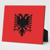 Albanië Vlaggenplak Fotoplaat (Zijkant)
