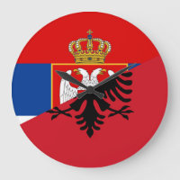 albanië - vlagland - halve symbool