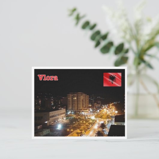 Albanië - Vlora - Briefkaart (Staand voorkant)