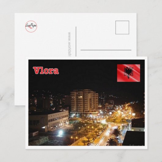 Albanië - Vlora - Briefkaart (Voorkant / Achterkant)