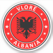 Albanië, Vlorë Sticker (Voorkant)
