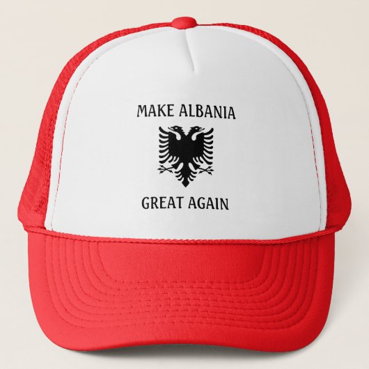 Albanië weer geweldig maken trucker pet (Voorkant)