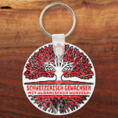 Albanien Albanisch Schweizer Schweiz Baum Wurzel Sleutelhanger (Voorkant)