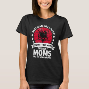 Albanische Moeder Moederdag Mama Albanees-Amerikaa T-shirt